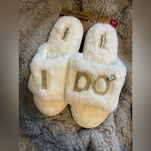 Bride “I Do” slippers